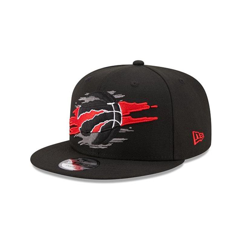 NBA Toronto Raptors Logo Tear 9Fifty Snapback (IUQ3597) - Black New Era Caps